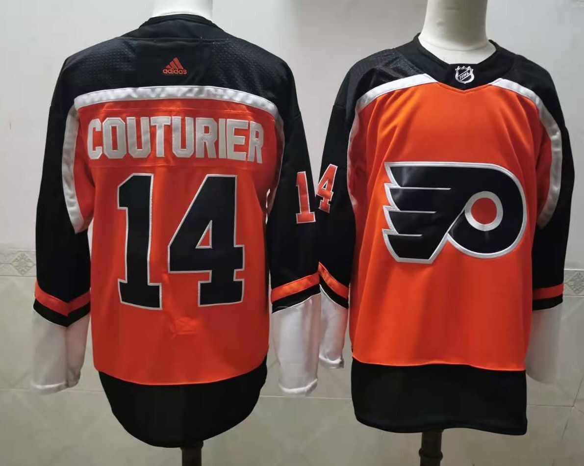 Men Philadelphia Flyers #14 Couturier orange Adidas Fashion NHL Jersey